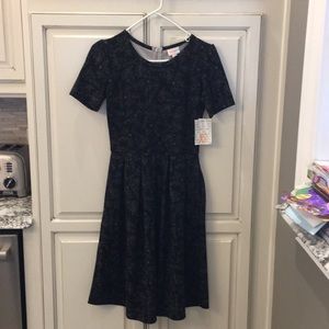 Black and floral  LuLaRoe Amelia